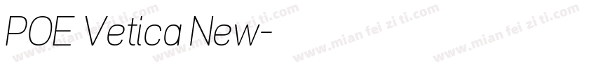 POE Vetica New字体转换